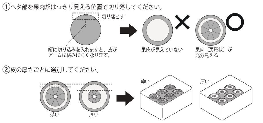 選果の様子