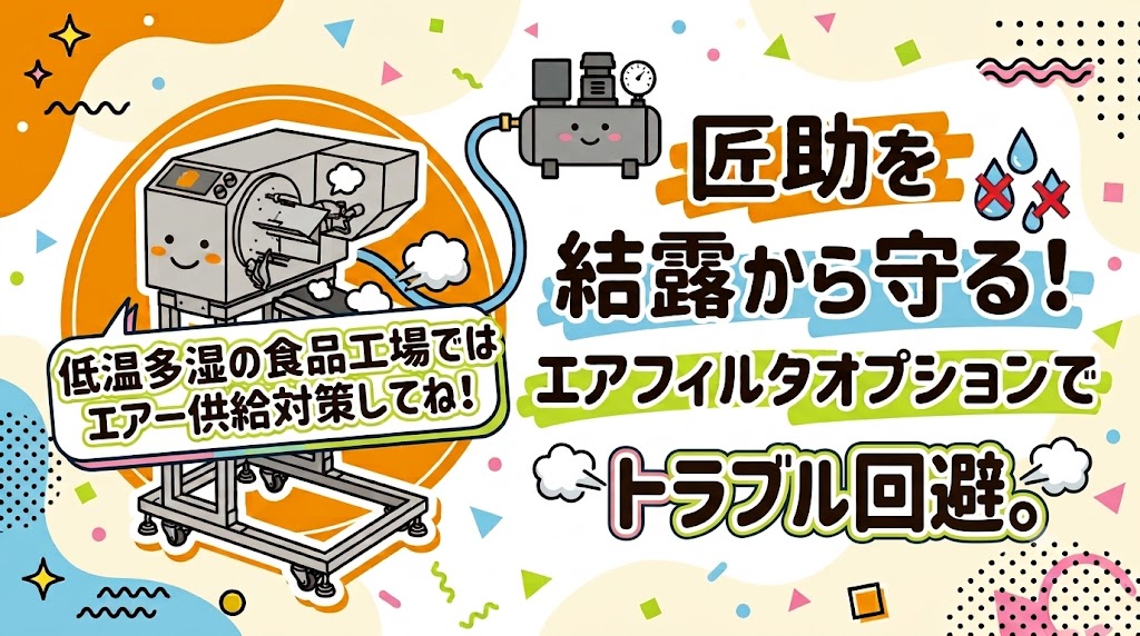 匠助を結露から守る！エアフィルタオプションでトラブル回避